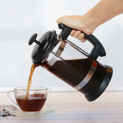 Press Filter Type Glass Coffee Pot