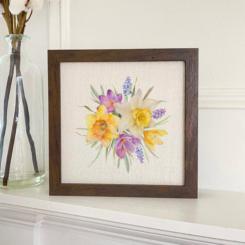 Floral Bunch - Spring Framed Sign