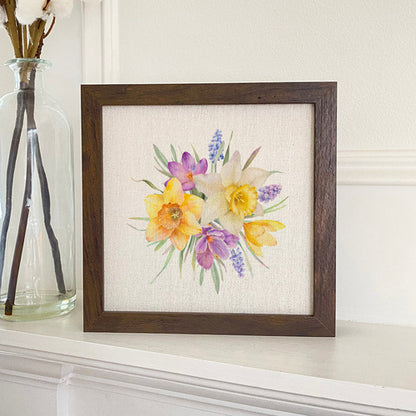 Floral Bunch - Spring Framed Sign