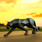 Black tiger statue premium
